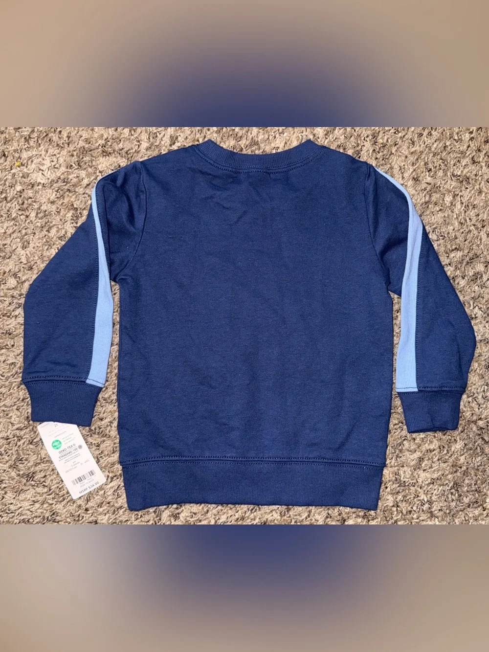 Carter’s Navy & Light Blue Little Champ Sweatshirt and Jogger Set